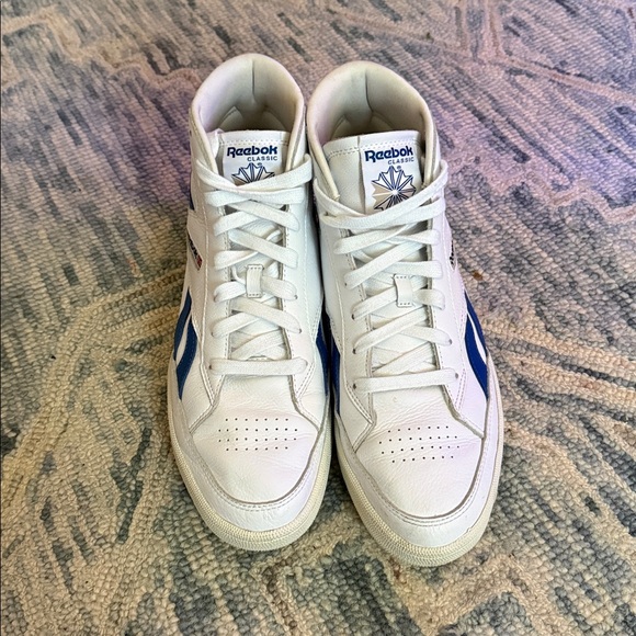 Reebok Club C Hi HR0670 Universal Men Sneakers White/Blue Size 12 - Picture 7 of 11